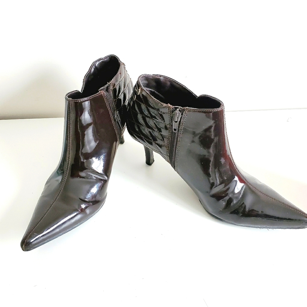 3/$20 GEORGE | Ankle Heeled Boots Eggplant 8